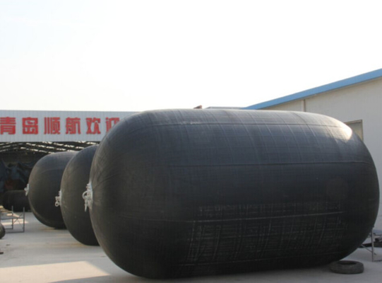 Sling type pneumatische fender voor scheeps-naar-scheeps ketenbandnet