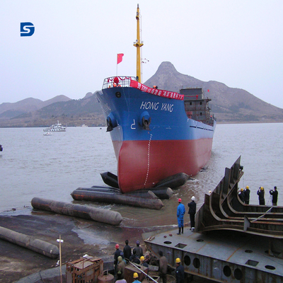 Berging die Marine Rubber Airbag Ship Launching-Hoge druk het Opheffen dokken