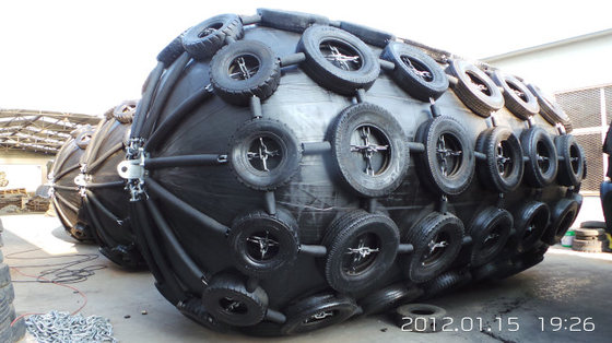 3.3m de 6.5m Opblaasbare Rubberstootkussen Netto Type Dokkende Marine van Yokohama
