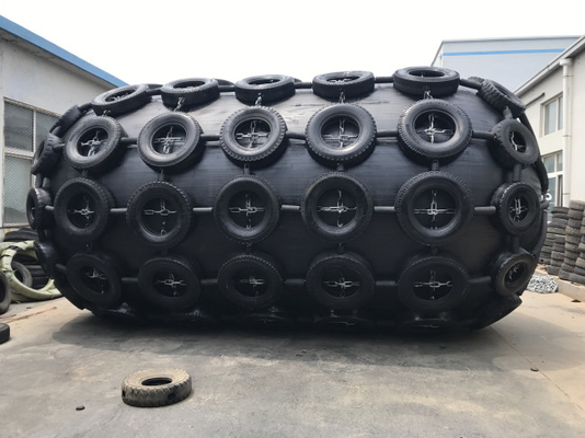 Schip die het Opblaasbare Rubberstootkussen van de de Vliegtuigenband van de Stootkussen Pneumatische Ketting Netto dokken