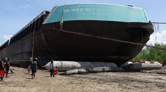Het dokken van Toebehoren Marine Rubber Airbag van het Boot de Opheffende Roestvrije staal