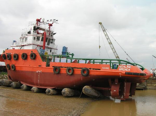 Verklaarde Boot Lancerende Dokkende Zware Opheffende Marine Rubber Airbags