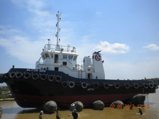 Zwart Opblaasbaar Rubber het Schipboot van de Luchtkussenscheepswerf Lanceringsluchtkussen